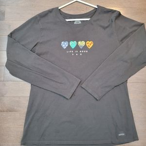 Life is Good long sleeve 100% cotton